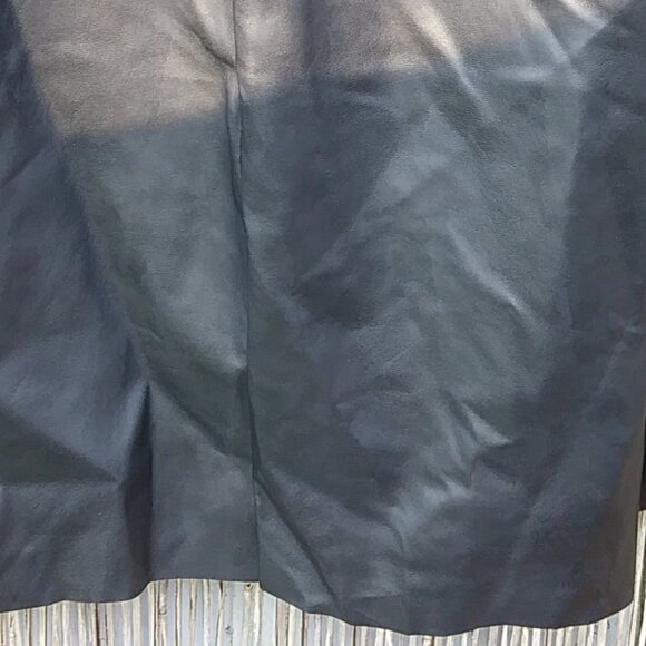 H&M Black Faux Leathern Pleather Skirt - Sz.8 - Picture 12 of 12